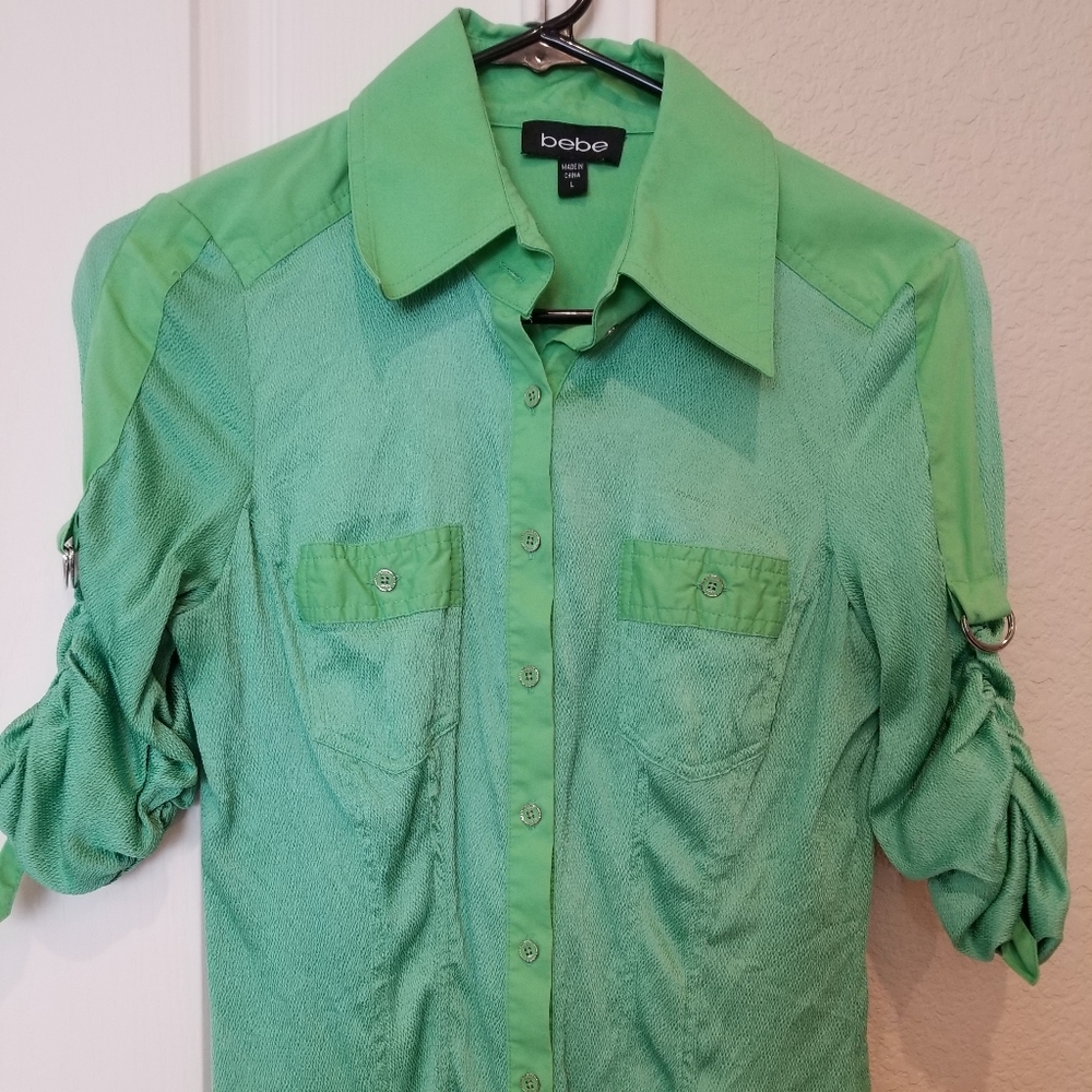Green Bebe Blouse